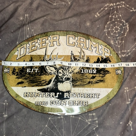 Dear camp hunters retreat metal sign - Picture 2 of 3